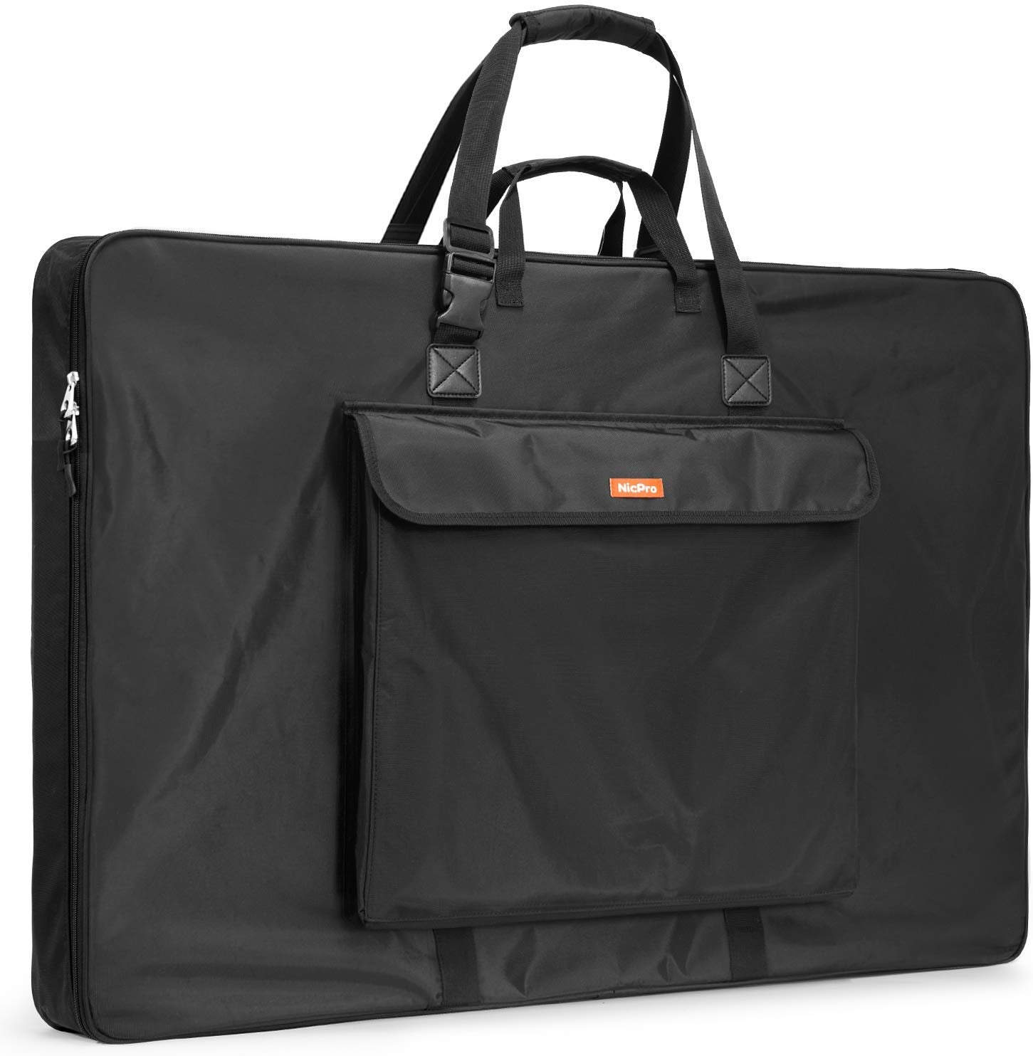 Nicpro Art Portfolio Bag 24 x 36 Inches Waterproof Artist Carrying Bag Soft Sided with Strap,Storage for Artwork Sketch Drawing Photography