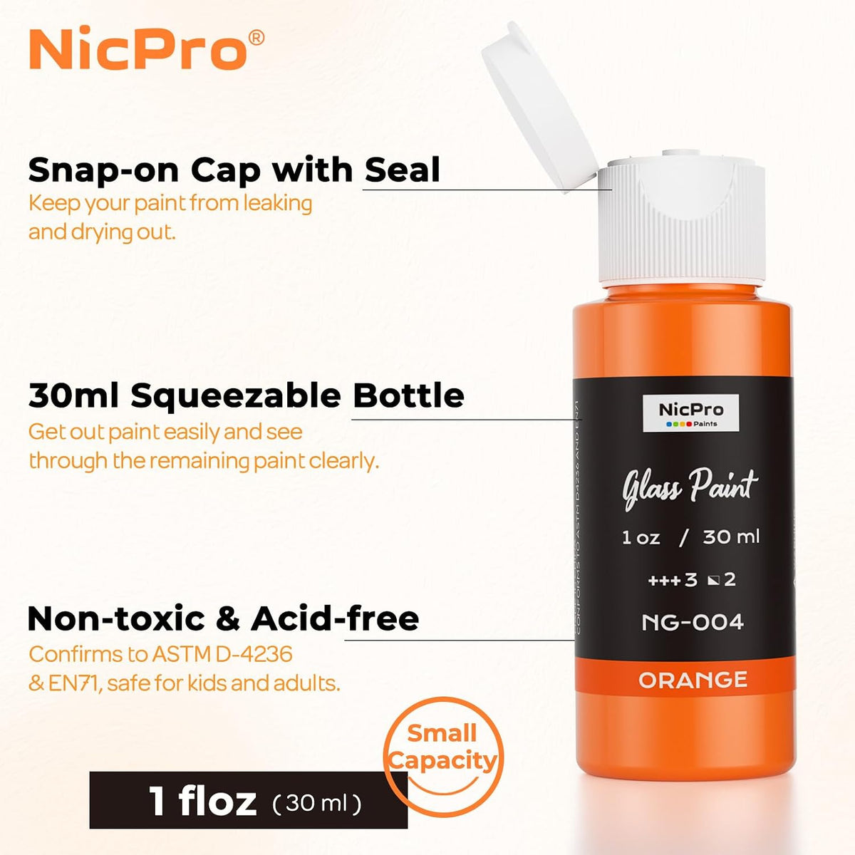 Nicpro 18 Colors Glass Paint Set - Image 3
