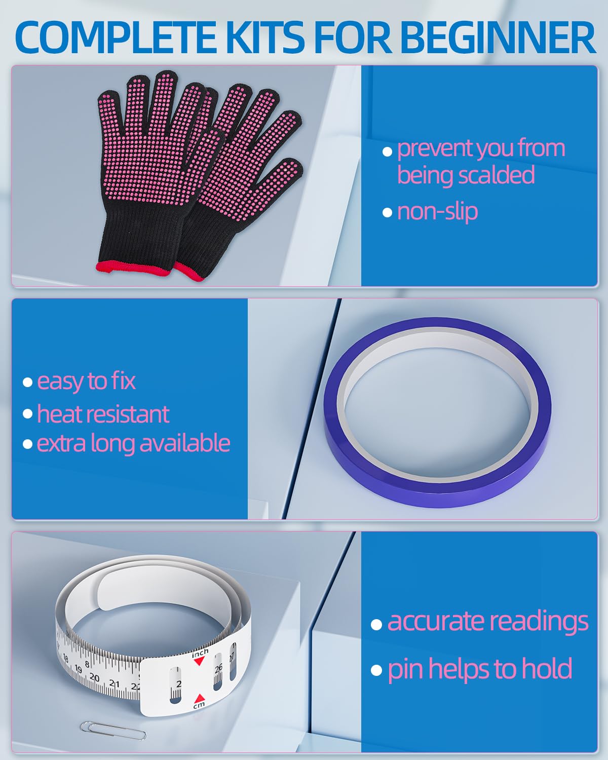 Nicpro 2 Pack Sublimation Tumblers Pinch, Perfect Tool for Sublimation Paper & Tumblers