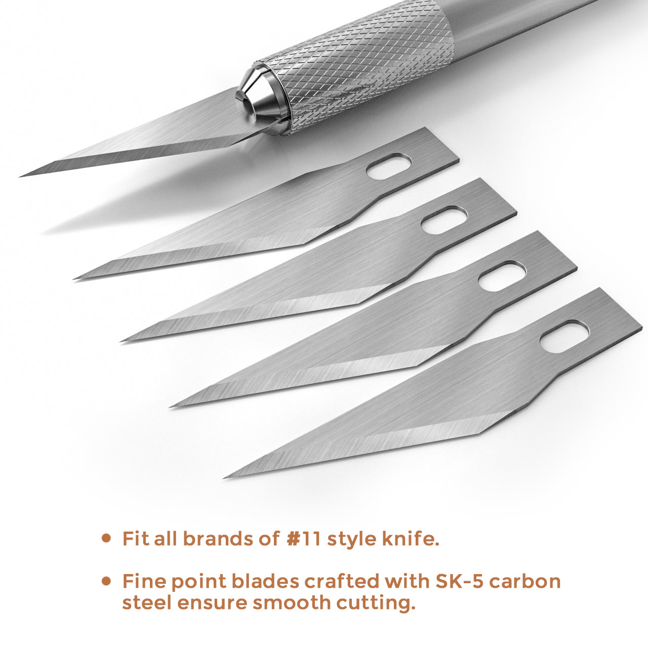 Nicpro 240PCS Hobby Blades Set, Art Excel Utility #11 Blades Refill Cutting Tool with Storage Case for Craft, Hobby, Scrapbooking, Stencil