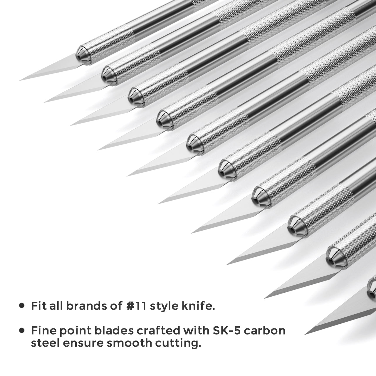 Nicpro Precision Cutter Hobby Knife Set，10 PCS #1 Craft Art Knife Kit Cutter for Art, Hobby, Scrapbooking, Stencil