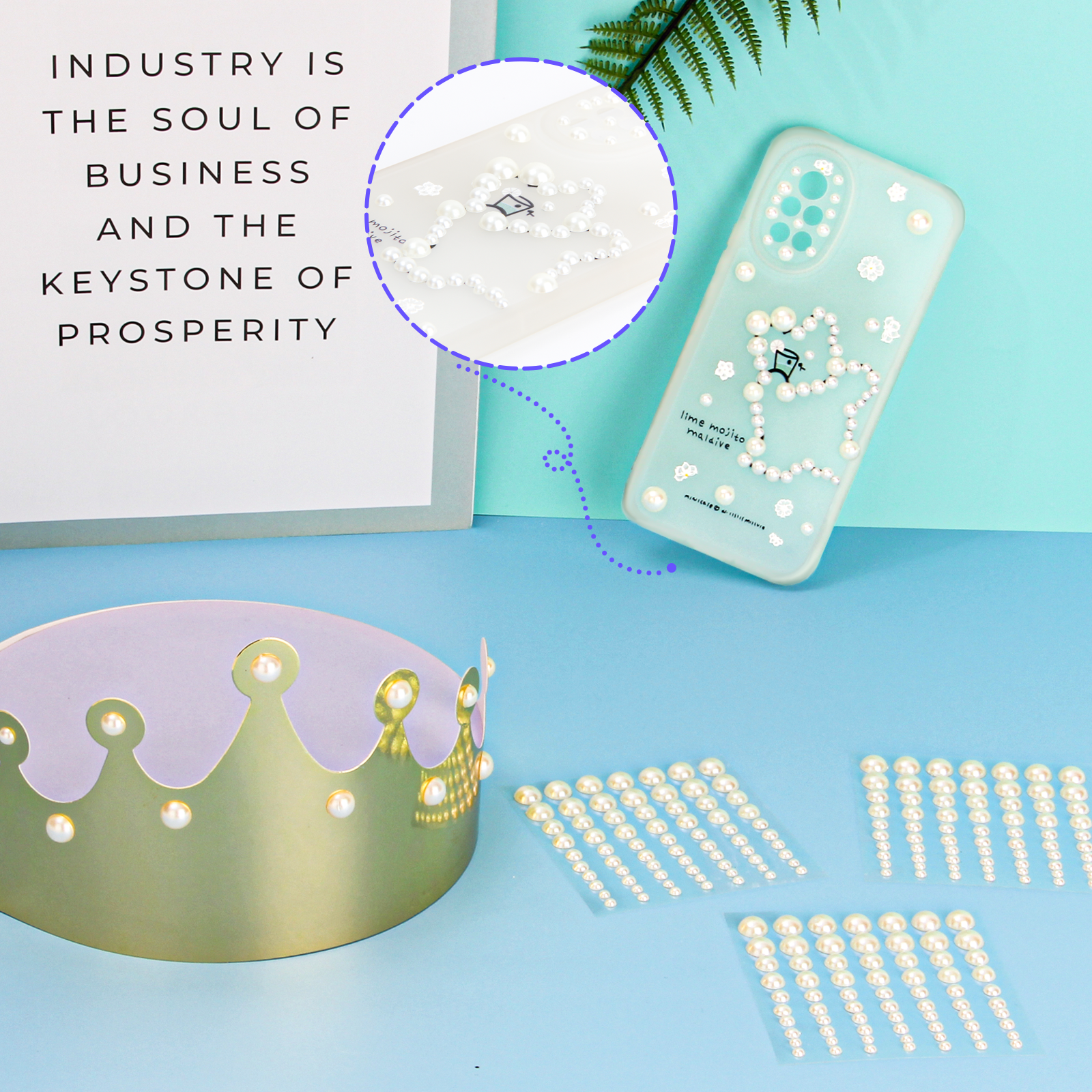 1050 PCS Pearl Stickers Self Adhesive，Nicpro 5 Size Stick On Makeup Pearl Gem Jewels Decor for Face, Body, Nail, Hair, Phone Art Craft Scrapbooking Embellishments, Size 4mm/5mm/6mm/8mm/10mm