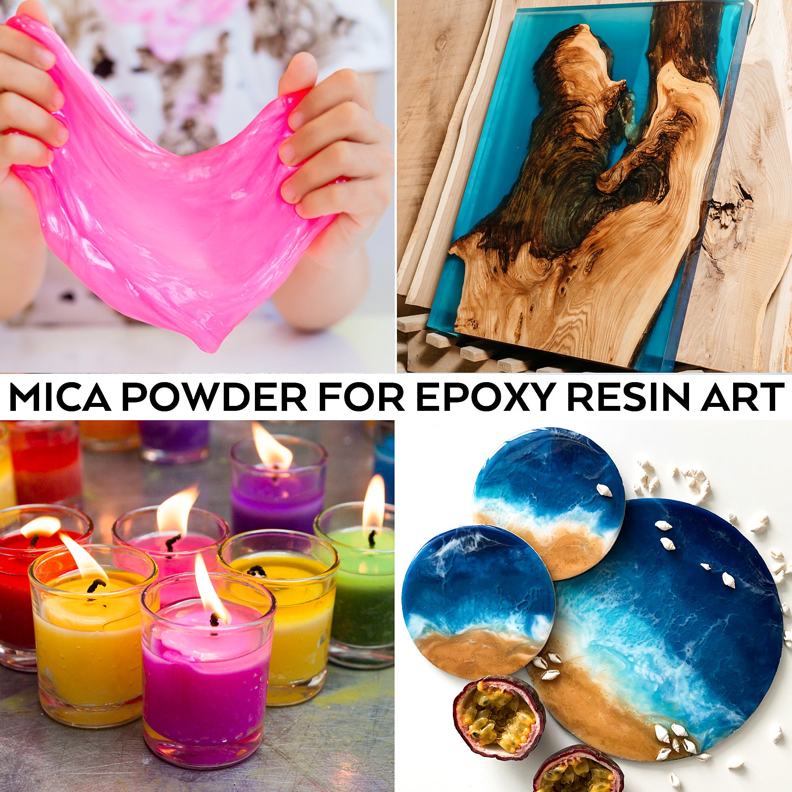 Nicpro Mica Powder for Epoxy Resin, 36 Color Cosmetic Mica Powder for Soap Making, Bath Bomb, Non-Toxic Pigment for Resin Dye, Body Butter, Lip Gloss, Nails, Art Crafts (10g per jar) | Come with Case