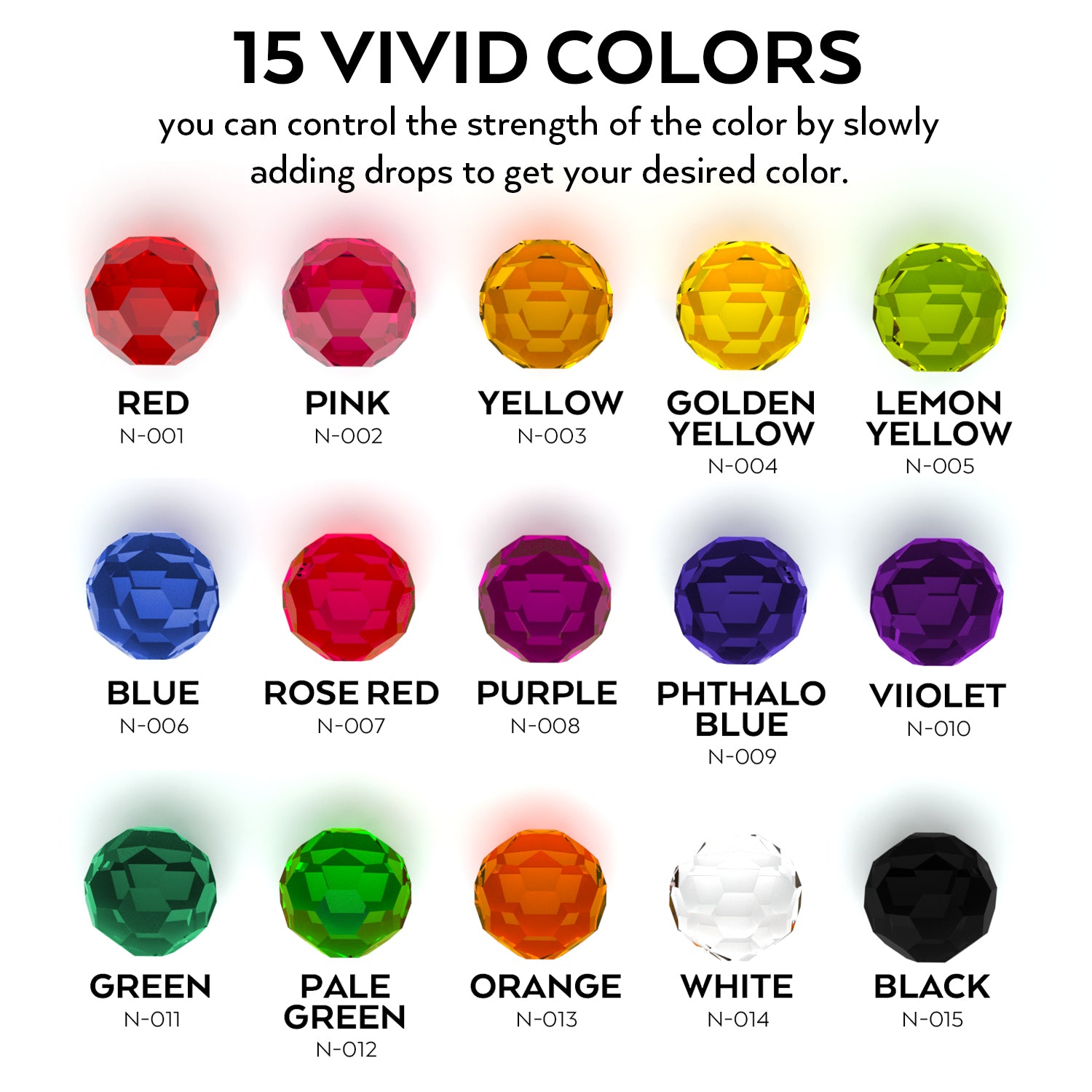 Nicpro 16 oz Epoxy Resin Kit Supplies with 15 Colors Liquid Resin Pigment Dye, Silicone Sticks,Mat, Measuring Cups, Gloves for Art, Crafts, Tumblers & Jewelry Making, Molds, Coating