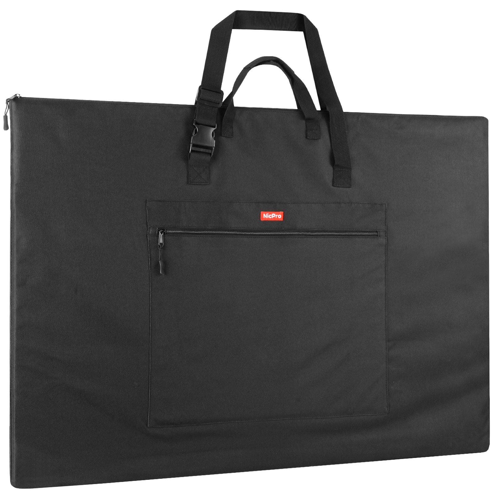 Nicpro Light Weight Art Portfolio Bag, 23 x 31 Inches Waterproof Nylon Art Portfolio Case with Shoulder & Handle Carry, for Artwork, Poster, Sketch Drawing, Canvas, Photography, Solar Panel Storage